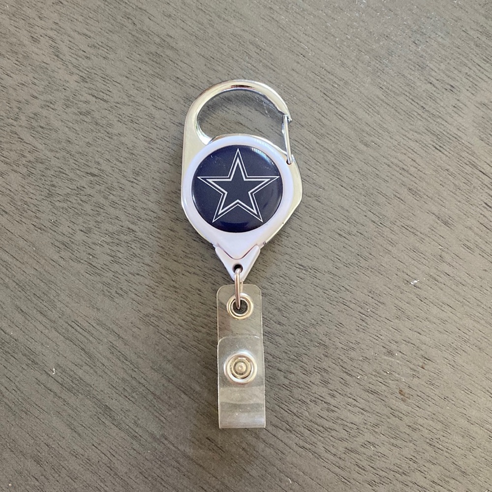 Dallas cowboys ID badge reel